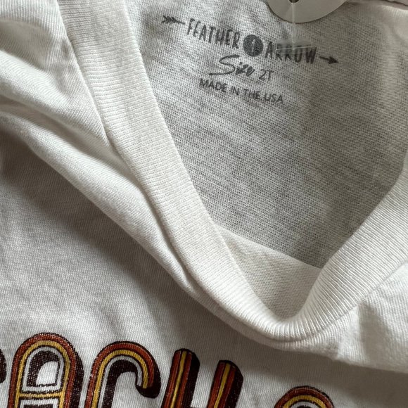 NEW NWT Feather 4 Arrow Toddler Beach Nut Logo T Shirt Sz 2T - Picture 3 of 3